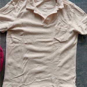 Orlebar Brown Light Pink Polo Shirt